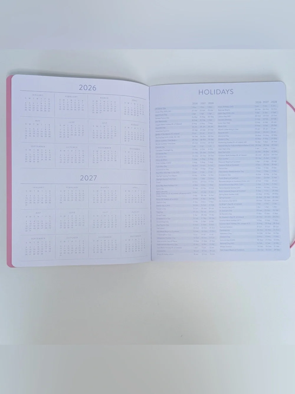 2026-2027 Weekly Monthly 17-month Planner - Orange Circle Studio (Pink Tulips)